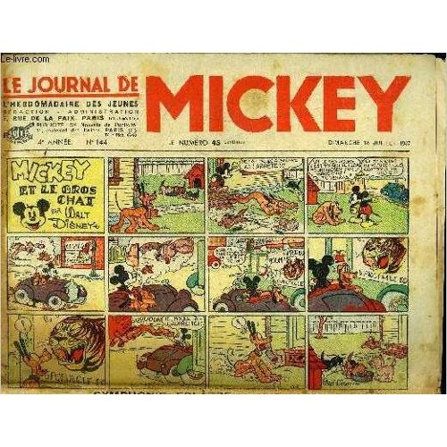 Le Journal De Mickey - 4eme Année - N°144 - 18 Juillet 1937