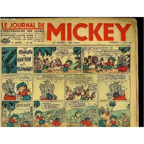 Le Journal De Mickey - 3ere Année - N°86 - 7 Juin 1936