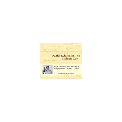 Mahlers Zeit. 3 Cds