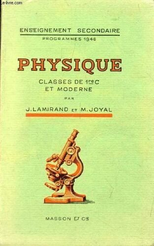 Physique. Classes De 1re C Et Moderne