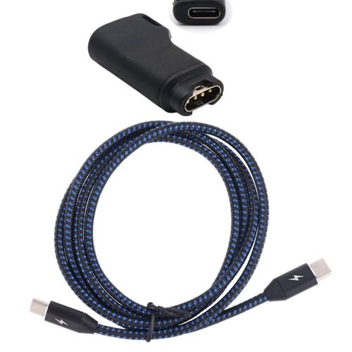 Adaptateur De Convertisseur De Charge De Type C À 4 Broches + Ligne De Cordon Pour Garmin Forerunner 2022, Nouveauté 945/935