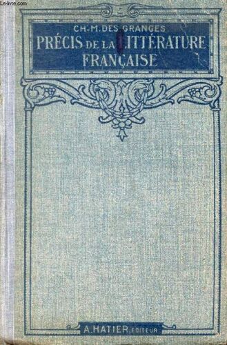 Precis De Litterature Francaise