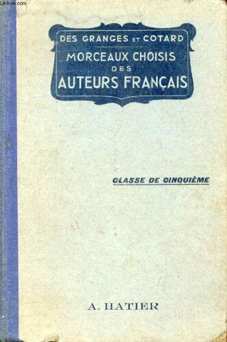 Morceaux Choisis. Lecture. Explication. Recitation. Classe De 5e