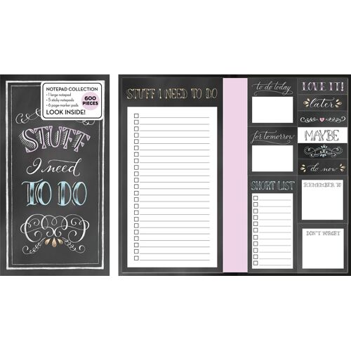 Book Of Sticky Notes: Stuff I Need To Do (Chalkboard)