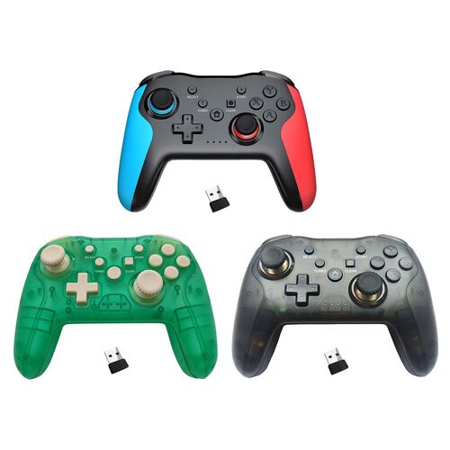 Manette De Jeu Sans Fil Avec Vibrations Filaires, Joystick Pour Switch Ps3, Compatible Bluetooth, Avec Prise En Charge Turbo