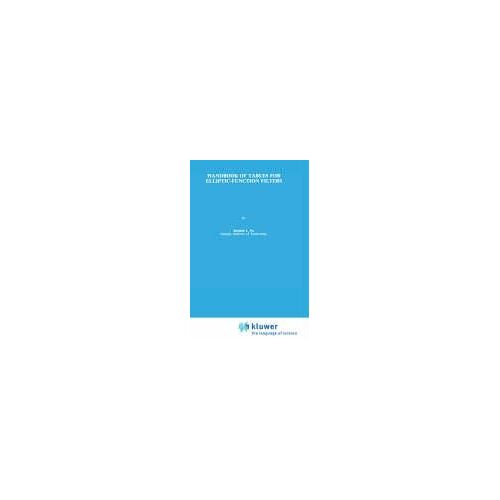 Handbook Of Tables For Elliptic Function Filters