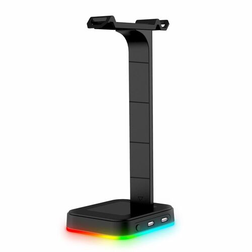 Support d'écouteurs de jeu filaire rvb, support d'affichage d'écouteurs, support suspendu USB pour ordinateur de bureau