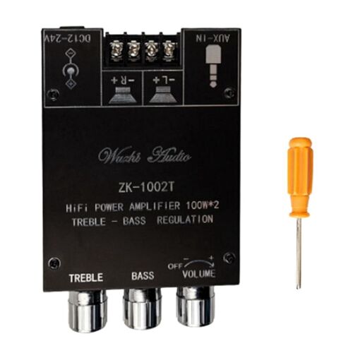 Panneau d'amplification Bluetooth ZK-1002T, caisson de basses 5.0 w x 2, puissance Audio, Module d'amplificateur stéréo