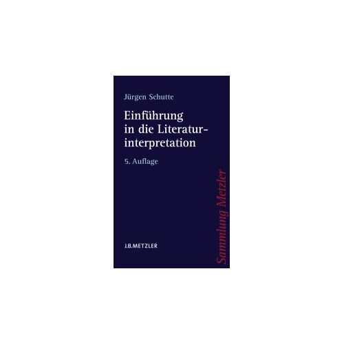 Einführung In Die Literaturinterpretation
