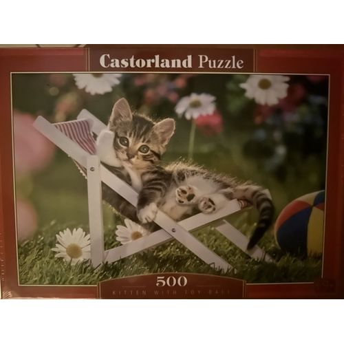 Kitten With Toy Ball - Puzzle 500 Pièces Castorland