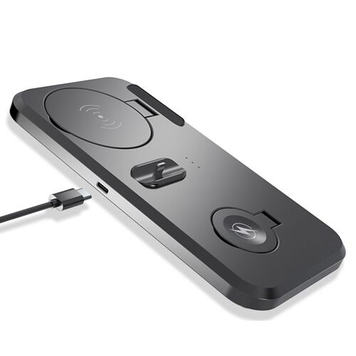 Support de chargeur sans fil 3 en 1 pour Iphone/Android, USB, charge rapide Qi 15W pour Apple Watch Pro