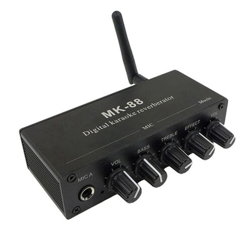 Microphone karaoké MK-88 6.5Mm, avec effet de réverbération, décodeur Coaxial Bluetooth, préamplificateur stéréo, carte de mixage