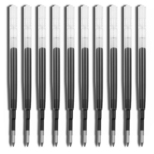Stylos À Bille Roulante Rétractable Rechargeables G2 2022, 424mm/0.5mm, Pointe D'encre Bleu/Noir, 10 Pièces, 0.7