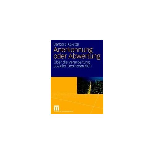 Anerkennung Oder Abwertung
