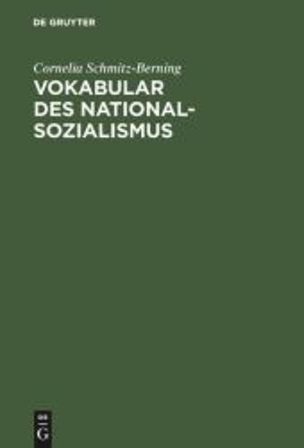 Vokabular Des Nationalsozialismus