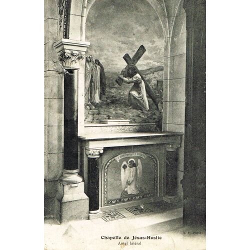 Carte Postale Ancienne, France, Chapelle De Jésus Hostie, Autel Latéral