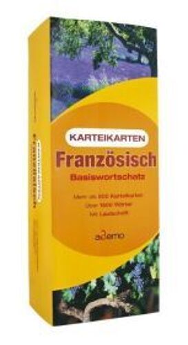 Karteikarten Französisch Basiswortschatz