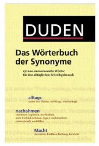 Duden - Das Wörterbuch Der Synonyme