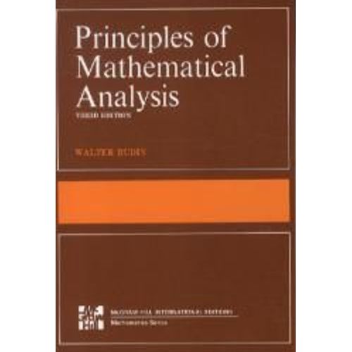 Principles Of Mathematical Analysis
