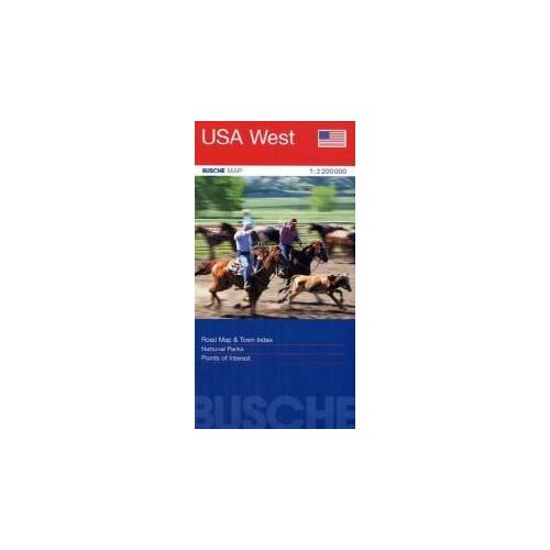 Usa West 1 : 2 200 000. Straßenkarte