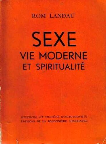 Sexe Vie Moderne Et Spiritualité