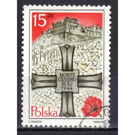 Pologne 1984 : 40è Anniversaire De La Bataille De Monte-Cassino - Timbre Oblitéré