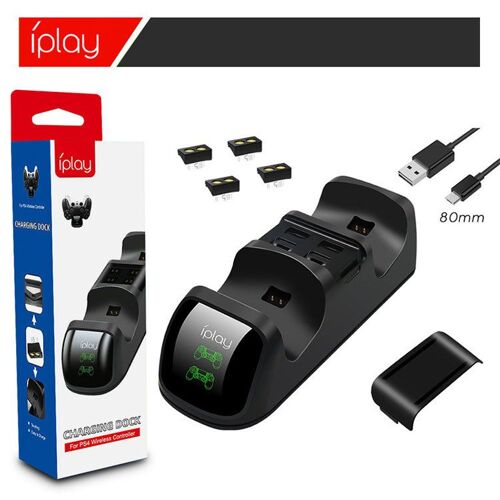 Chargeur De Contrôleur Sans Fil Usb Led Compatible Pour Ps4 Slim / Pro
