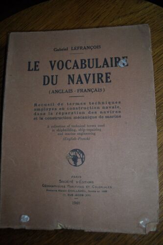 Le Vocabulaire Du Navire