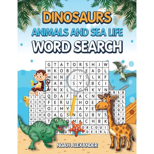 Dinosaurs Animals And Sea Life Word Search
