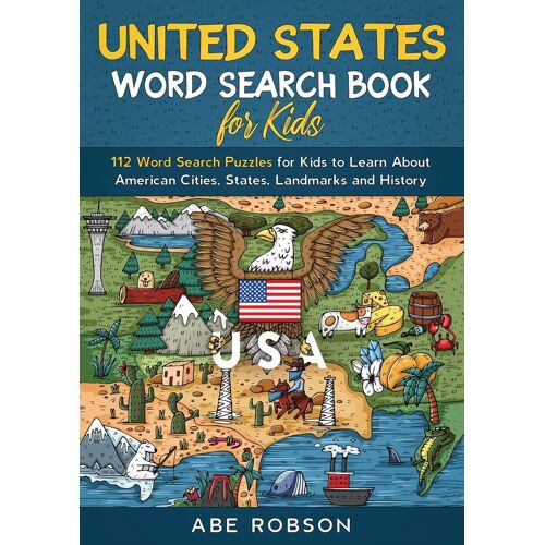 United States Word Search Book For Kids