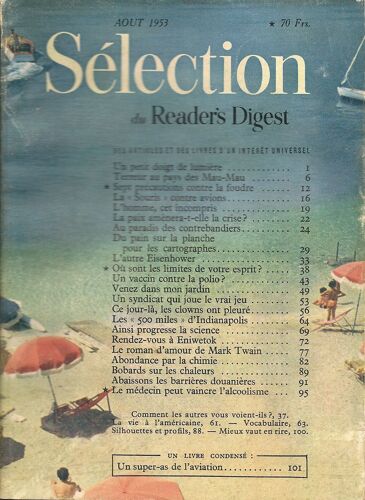 Sélection Du Reader's Digest Aout 1953
