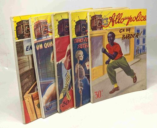 5 Livres Collection ""Allo Police"": Emballage Sur Commande; Un Quatrième Dans Le Bain; Paterson Les Préfère Chauds; Tiens-Toi À Carreau Paterson; Ca Va Barder