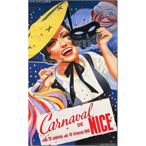 Affiche Carnaval De Nice 1948