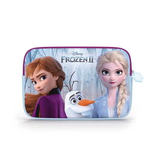 Pebble Gear Frozen II - Housse Disney La reine des neiges II - Housse pour tablette jusqu'à 10 pouces - Compatibilité universelle - Housse néoprène intérieur polaire (PG915932M)