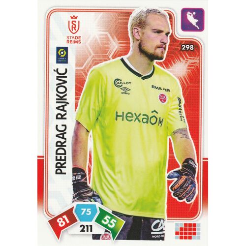 Carte Panini Foot - N° 298 - Adrenalyn Xl 2020 / 2021 - Predrag Rajkovic - Reims