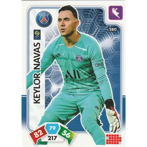 N° 280 - Carte Panini Adrenalyn Xl - Foot 2020 / 2021 - Keylor Navas - Paris