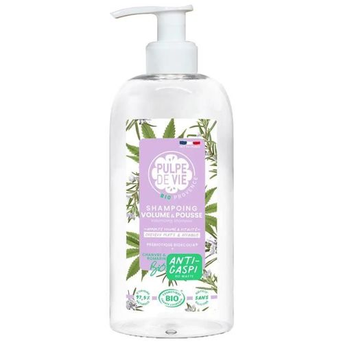 Pulpe De Vie Shampoing Chanvre Et Romarin Volume Et Pousse Bio 400 Ml 