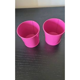 Lot De 2 Pots En Metal Rose