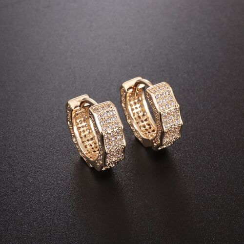 Boucles D'oreilles Créoles Géométriques, Bijoux Hip Hop, Cadeaux Pour Petit Ami Et Petite Amie, Mode De Luxe, Micro