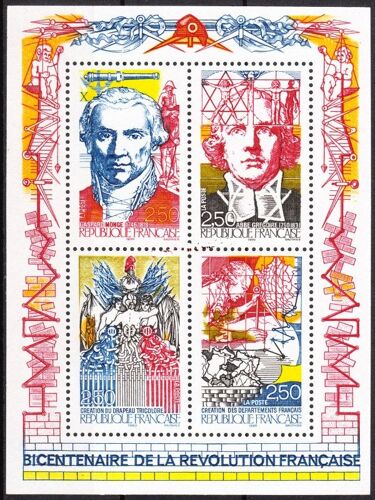 Bloc Feuillet Bicentenaire Révolution Française 1990