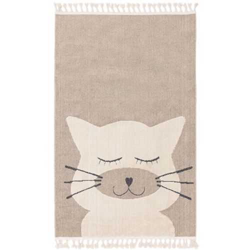 Tapis Enfant Momo Beige 90x130 Cm - Tapis Pour Chambre D'enfants/Bébé