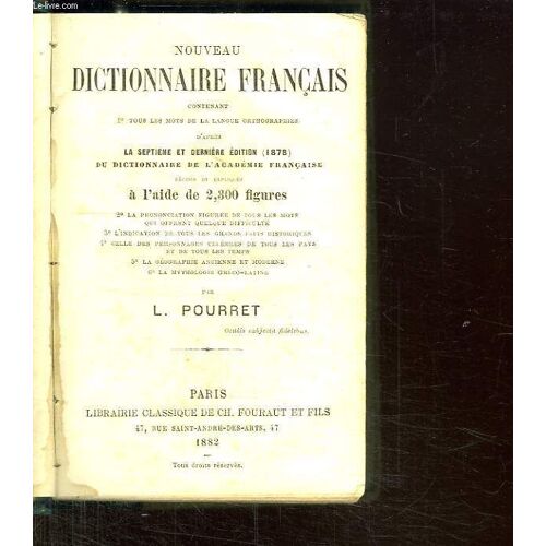 Nouveau Dictionnaire Francais.