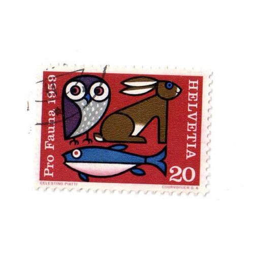 Timbre Oblitéré : Suisse