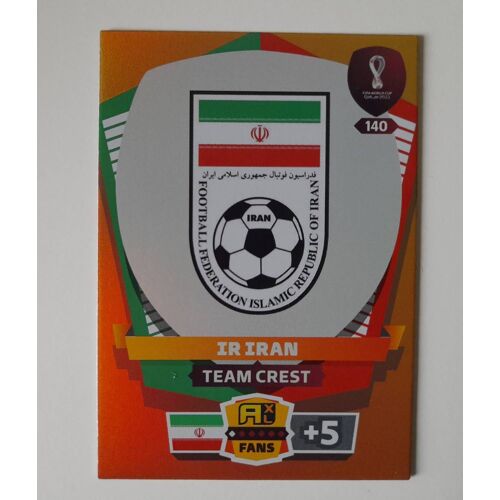 Team Iran #140 - Panini Fifa World Cup Qatar 2022. Adrenalyn Xl