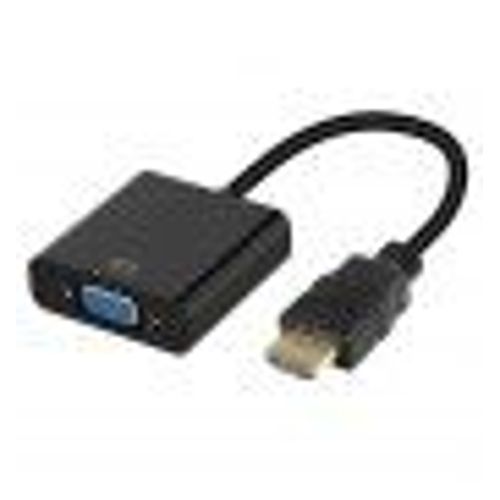 Adaptateur VGA vers HDMI pour Mac et PC Convertisseur Television Ecran Retroprojecteur Cable 1080p