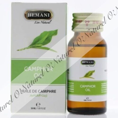 Huile De Camphre 100% Pure & Naturelle 30ml Camphor Oil, Aceite De Alcanfor 