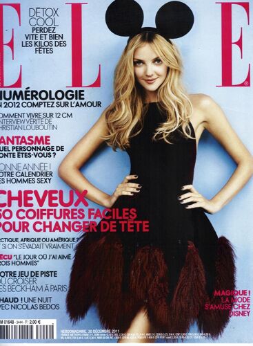 Elle N°3444: Mode Disney/ Numerologie/ 50 Coiffures/ Bedos/ Louboutin/ Fassbender/ Franco/ Gosling