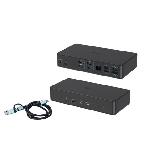 i-tec CADUAL4KDOCKPD2IT station d'accueil Avec fil USB 3.2 Gen 1 (3.1 Gen 1) Type-C Noir