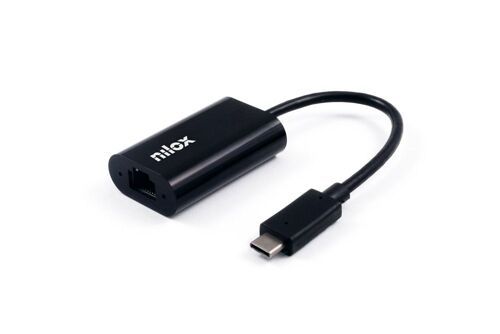 Nilox ADATTATORE USB C - RJ45 M/H Interne Ethernet / WLAN 1000 Mbit/s