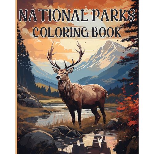 National Park Coloring Book